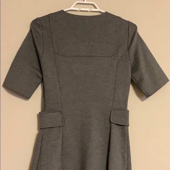 🆕 Zara Stretchy Grey Sheath Dress - Women’s Size XS - Picture 4 of 7